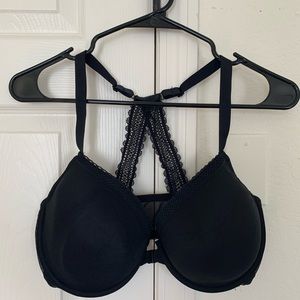 Auden “The Ace” cute black bra with front closure, size 38DD